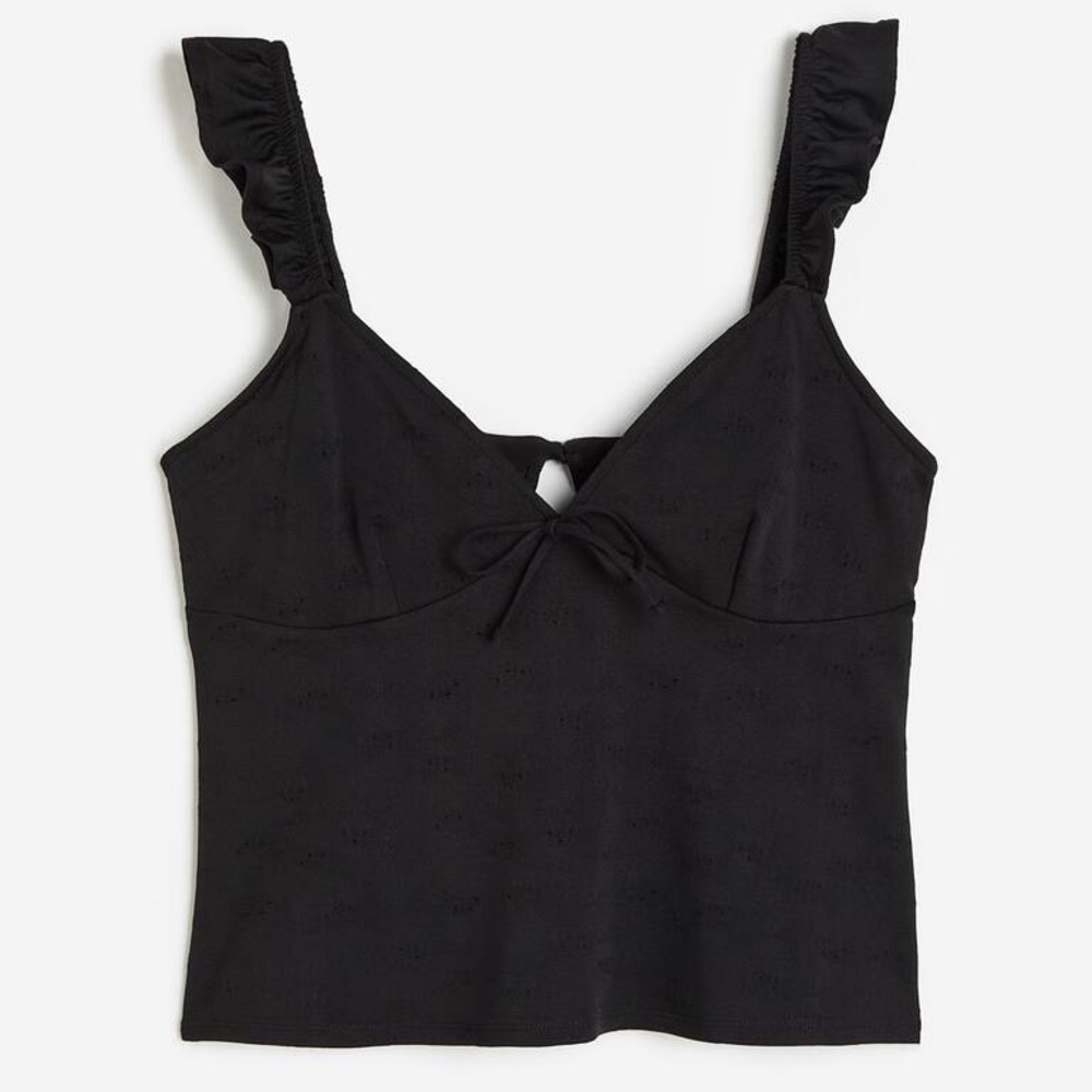 H&M Open Back Ruffle Strap Tank - Picture 3 of 8